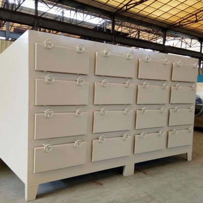 佛山厂家活性废气吸附箱环保设备抽屉式不锈钢活性炭吸附 箱过滤器图2