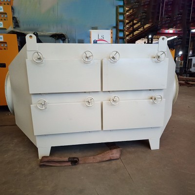 佛山厂家活性废气吸附箱环保设备抽屉式不锈钢活性炭吸附 箱过滤器图5