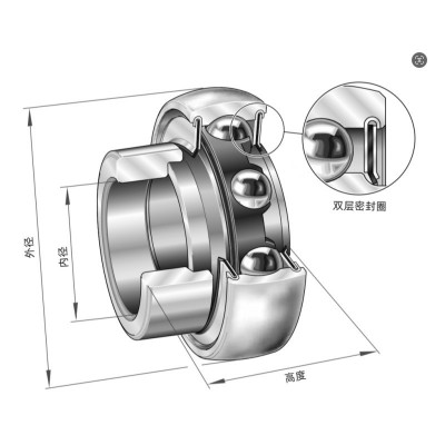 工厂批发 不锈钢内螺纹轴承座低噪音防锈耐腐蚀SUCHA205*SUCHA208图4