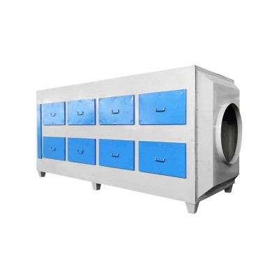 活性炭吸附过滤箱工业废气处理设备喷塑烤漆房二级pp活性炭环保箱图5