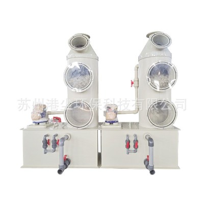 PP小型喷淋塔 碳钢工业废气处理净化除尘PP喷淋塔设备图2