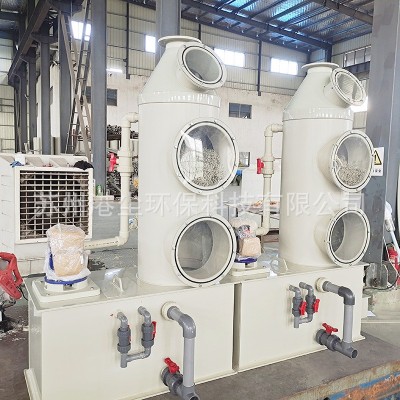 PP小型喷淋塔 碳钢工业废气处理净化除尘PP喷淋塔设备图4