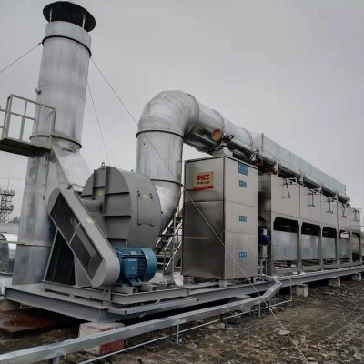 ROC催化燃烧设备厂家工业环保除臭净化不锈钢一体机废气处理排风图3