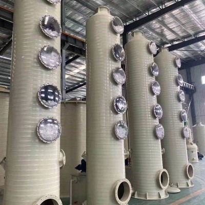 聚丙烯喷淋塔废气处理设备pph洗涤塔喷淋旋流塔酸雾尾气吸收塔图4