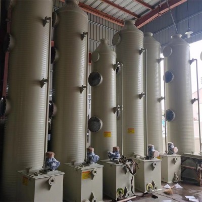 PP废气净化塔酸雾塔厂家定 做尾气塔水喷淋塔环保废气处理PPH塔图4