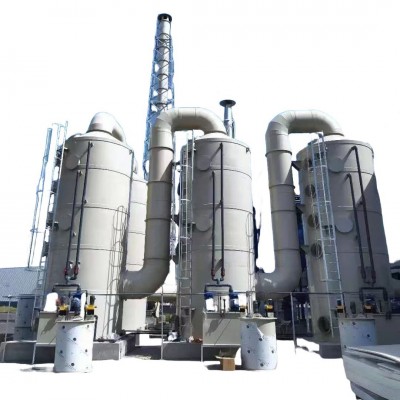 喷淋塔 喷淋吸收塔 喷淋洗涤塔废气处理设备不锈钢喷淋塔图2