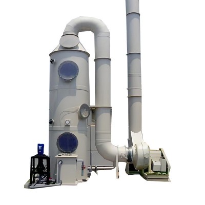 玻璃钢喷淋塔 水喷淋净化设备 防腐蚀耐酸碱工业废气处理成套设备图5