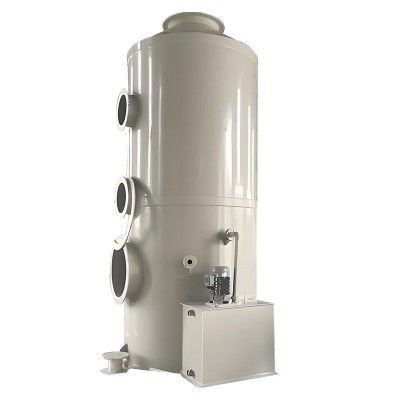 玻璃钢喷淋塔 水喷淋净化设备 防腐蚀耐酸碱工业废气处理成套设备图3