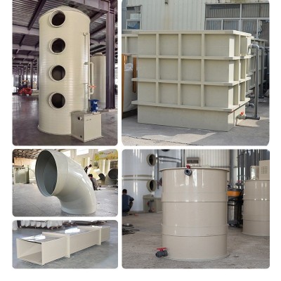 洗涤塔 PP喷淋塔耐酸碱酸雾喷淋净化塔工业废气处理除臭塔设备图2