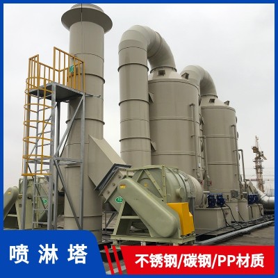 PP喷淋塔不锈钢环保废气处理设备脱硫净化除尘水淋塔酸雾洗涤塔图5