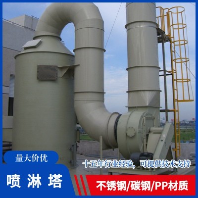 PP喷淋塔不锈钢环保废气处理设备脱硫净化除尘水淋塔酸雾洗涤塔图4
