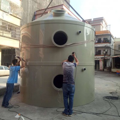 广东厂家专业生产废气处理设备pp喷淋塔 定制加工空气净化酸雾塔图4