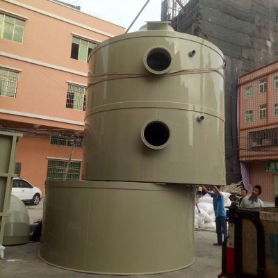 广东厂家专业生产废气处理设备pp喷淋塔 定制加工空气净化酸雾塔图5