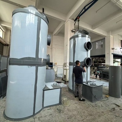 生产厂家专业加工废气处理设备pp喷淋塔 定订制废气处理成套设备图4