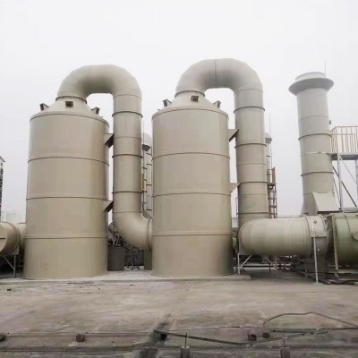 博森 喷淋塔 PP水淋塔 净化塔脱硫净化酸雾废气处理设备 除尘塔图2