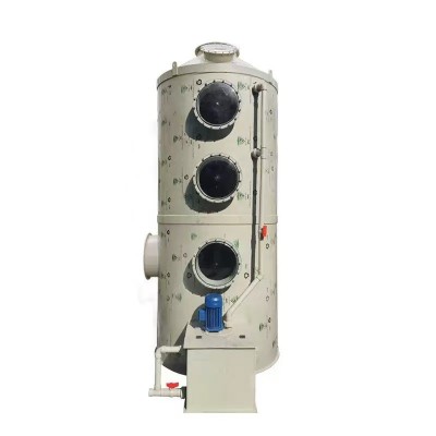 定制PP喷淋塔废气处理酸雾净化塔除臭脱硫脱硝不锈钢喷淋塔图5