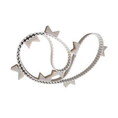 佛山厂家定制PU聚氨酯同步带加螺母挡板工业特殊皮带加挡块传动带图5