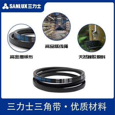 三力士三角带D型7000-8700矿山机械电机橡胶工业皮带破碎机输送带图3