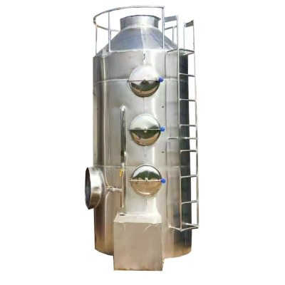 环保厂家酸雾喷淋净化洗涤喷淋塔工业废气处理除臭喷淋塔pp水淋塔图4