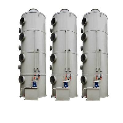 喷淋塔废气处理系统智能循环水低耗能省成本生物除臭箱非标定制图4