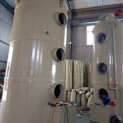 pp喷淋塔废气处理环保设备 酸雾脱硫洗涤塔 工业废气净化塔图2