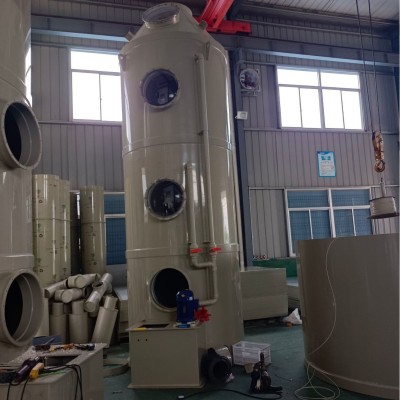 pp喷淋塔废气处理环保设备 酸雾脱硫洗涤塔 工业废气净化塔图4