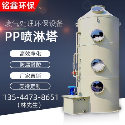PP喷淋塔漆雾净化设备 家具家电机械加工喷漆房车间废气处理设备图4