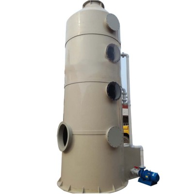 酸雾吸附塔实验室专用苏州PP喷淋塔 PP水洗塔脱硫洗涤塔酸洗塔图3