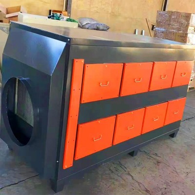 活性炭吸附环保箱 抽屉式二级过滤器除臭废气处理设备干式净化器图5