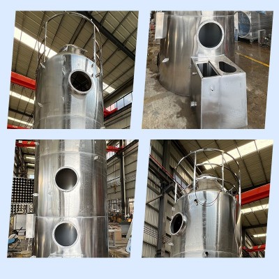 除尘酸雾净化塔不锈钢喷淋塔空气净化设备pp不锈钢废气处理设备图4