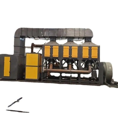 催化燃烧设备烤漆房废气处理设备2万风量不锈钢催化燃烧一体机图5