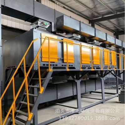 催化燃烧设备烤漆房废气处理设备2万风量不锈钢催化燃烧一体机图4