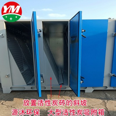 加工废气处理过滤箱工业大风量活性炭箱吸附设备定制工业废气处理图3
