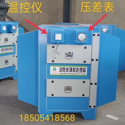 废气处理设备环保箱小型干式蜂窝炭箱漆雾过滤二级活性炭吸附箱图5