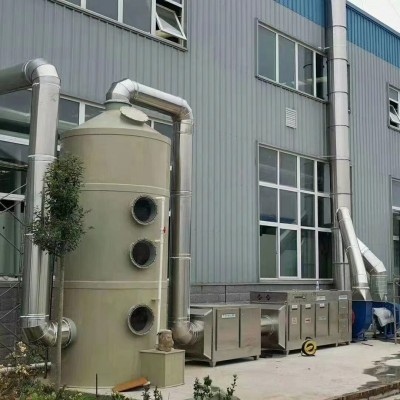 喷淋塔废气处理环保设备厂家 不锈钢除尘环保除臭净化除雾器图4