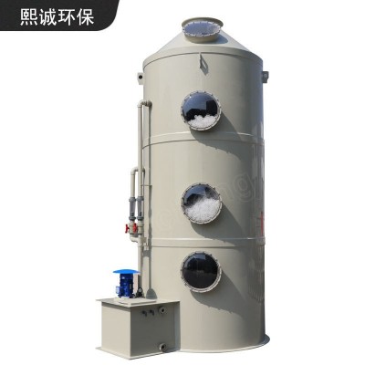 江西废气处理设备阻燃PP喷淋塔酸雾净化塔立式旋流洗涤塔环保设备图5