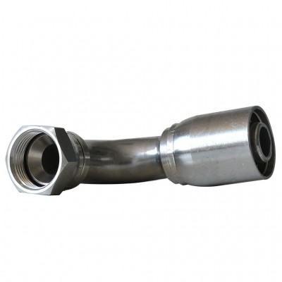 17943直角液压软管接头橡胶管油管弯头SAE45°锥内丝管接头高压图5