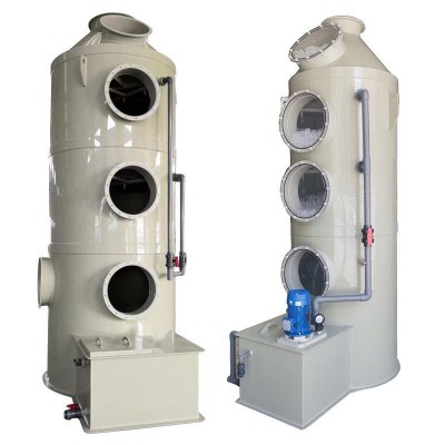 pp喷淋塔实验室废气处理设备净化塔酸雾洗涤酸碱水喷淋生物除臭塔图3