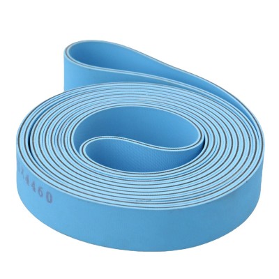 黄绿尼龙片基带锭带 双面蓝耐磨平皮带 木工锣机糊盒机传动带图4