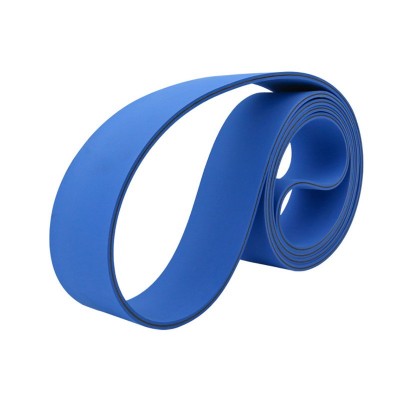 蓝色尼龙粘箱机高速平面传动带 糊盒机双面片基带 双蓝片基带批发图2