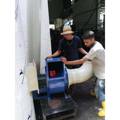 马来西亚 东南亚塑胶厂废气处理pp喷淋塔水喷淋塔 废气除臭洗涤塔图4