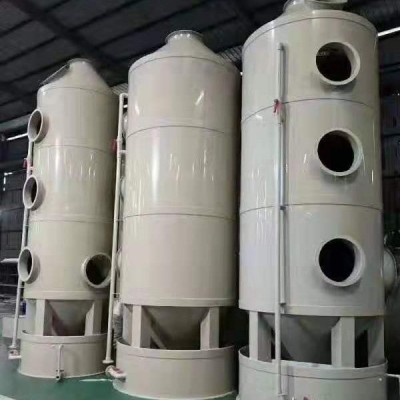 塑胶厂废气处理pp喷淋塔水除臭洗涤塔活性炭脱硫塔低噪音图5