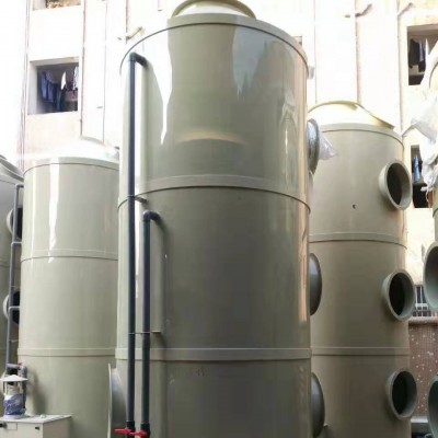 塑胶厂废气处理pp喷淋塔水除臭洗涤塔活性炭脱硫塔低噪音图4