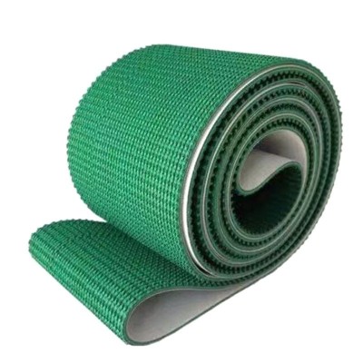 厂家供应PVC输送带  耐磨绿色皮带 裙边挡板带爬坡带图3