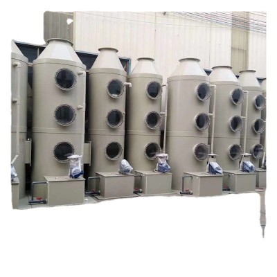 厂家供应喷淋塔除臭设备 喷淋塔废气处理设备 酸雾净化pp喷淋塔图4