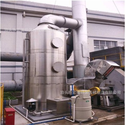 不锈钢喷淋塔尾气吸收喷淋塔气旋塔净化器pp废气喷淋塔图3