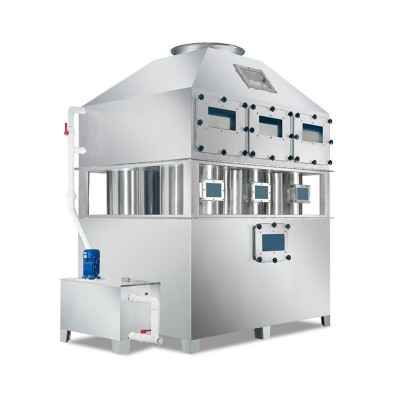 pp喷淋塔 废气烟雾脱硫处理设备 漆雾净化洗涤塔不锈钢喷淋塔图2