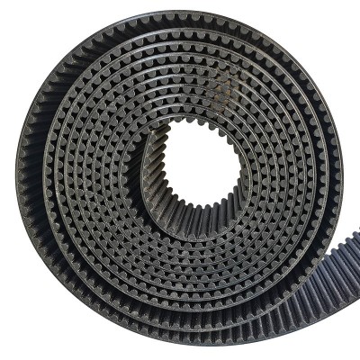 厂家供应聚氨酯PU同步带耐磨传动带钢丝圆弧齿开口同步皮带齿形带图4