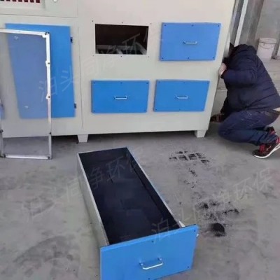 现货活性炭吸附箱二级蜂窝活性炭箱工业废气pp不锈钢吸附箱光氧图4