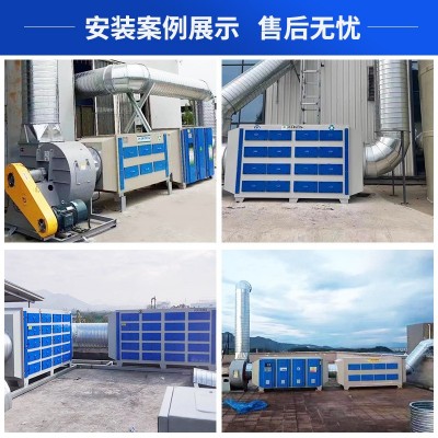 大风量工业废气处理装置 空气净化设备 环保箱 活性炭环保箱图2